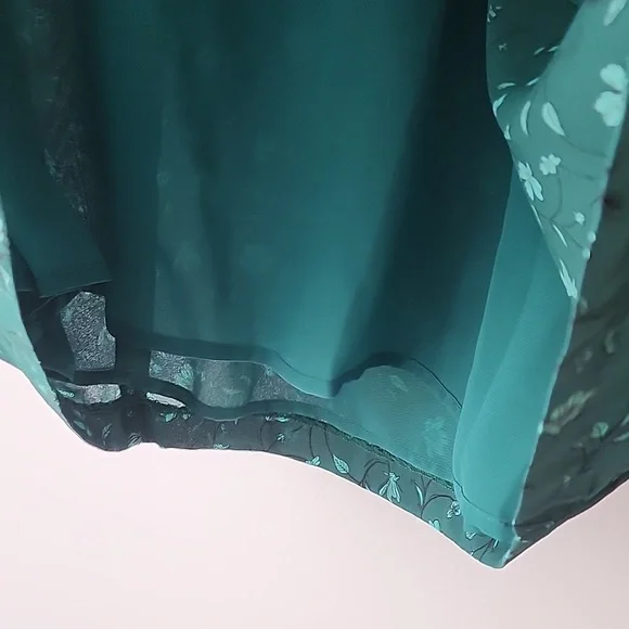 Forest Lily Ruffle Floral Pattern Dress - Picture 5 of 10